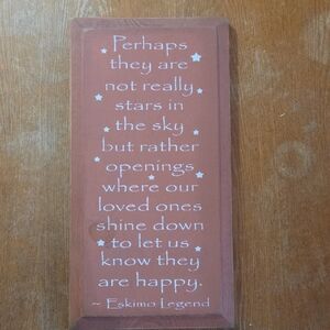 Hand Crafted Inspirational Wall Decor - Brown and White